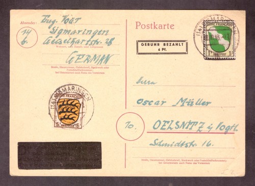 Französiche zone 1946 - französiche,