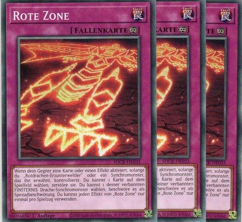 Yugioh rote zone sdck - 3x, sdck-de033